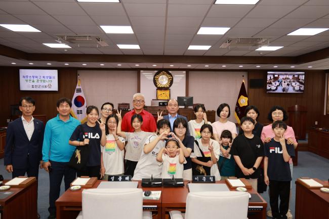 적중초등학교 합천군의회 견학