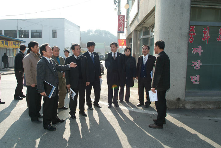 가회소재지 정비공사 현황 현장확인특위 활동0