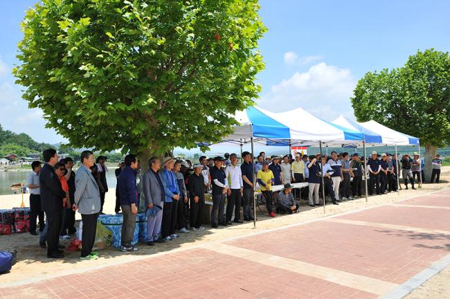 합천 카누아카데미 교실 카누 진수식0