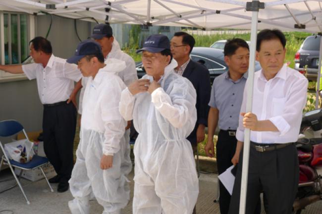 합천군 구제역 방역초소 방문1