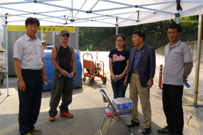 합천군 구제역 방역초소 방문0