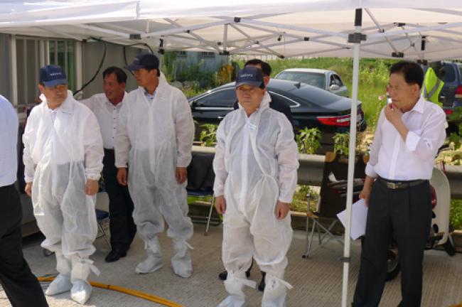 합천군 구제역 방역초소 방문1