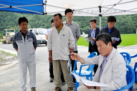 묵촌천 수해복구공사현장확인0