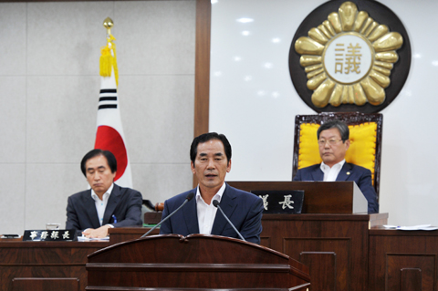 제180회 임시회 제2회 추경예산안 제출에 따른 군수제안설명0