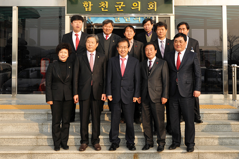 홍준표도지사 합천 초도순방0