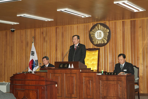 제127회 2차 정례회 3차 본회의 군정질문 진행