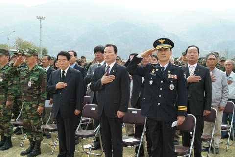 6.25 전사자 유해발굴 개토식 참석